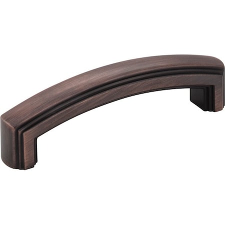 Jeffrey Alexander 96 mm Center-to-Center Brushed Oil Rubbed Bronze Delgado Cabinet Pull 519-96DBAC